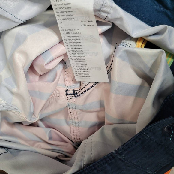 Billabong Mens Board Shorts Swim Blue Multicolor Stripe Drawstring size 28 - Picture 7 of 7